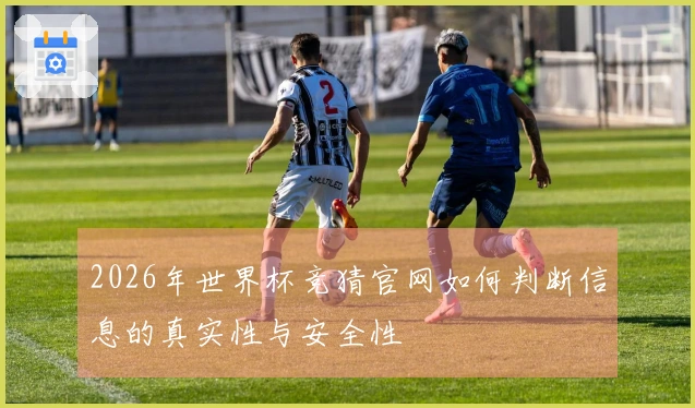 2026年世界杯竞猜官网如何判断信息的真实性与安全性